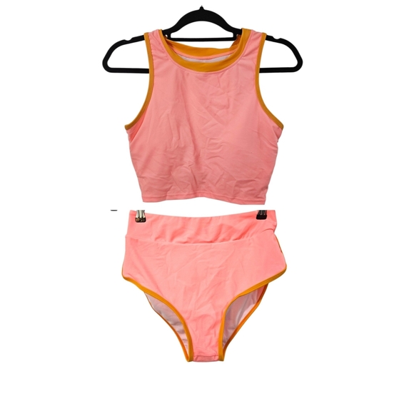 NWT Pink Queen High-Waisted Bikini Set Size M - Picture 1 of 8